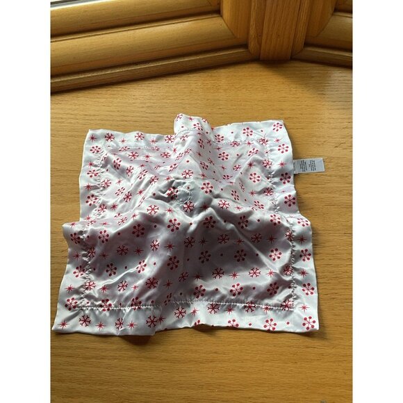 Rudolph The Red Nosed Reindeer Soft Baby Security Blanket Plush Lovey Red White - Picture 5 of 5